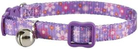 img 2 attached to 😺 YUDOTE Adjustable Breakaway Cat Collar with Bell, 2 Pack of Cute Kitty Safety Collars - Blue, Purple & Pink