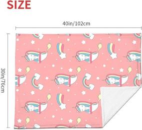 img 1 attached to Blanket Toddler Unicorn Rainbow 75X100Cm