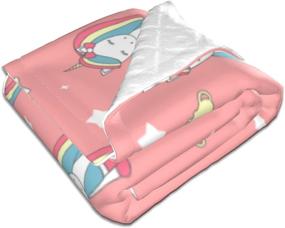 img 2 attached to Blanket Toddler Unicorn Rainbow 75X100Cm