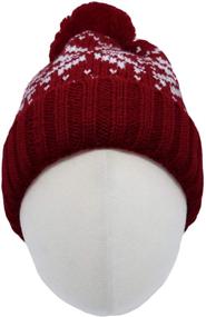 img 3 attached to 🎩 Stylish WITHMOONS Knit US Canada Flag Union Jack Pom Beanie Hat – JZP0027