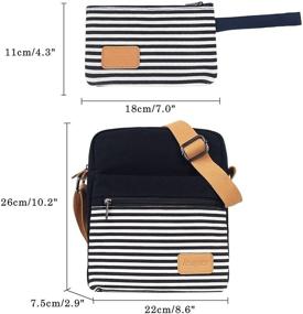 img 2 attached to Leaper Canvas Messenger Crossbody Shoulder Women's Handbags & Wallets for Shoulder Bags