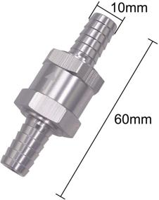 img 3 attached to 🔒 Wolfride 2PCS 10mm Fuel Line Check Valve – Fuel One Way Check Valve for 3/8 Inch Lines