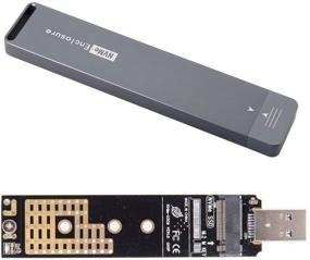 img 4 attached to CY USB 3.0 NVME Adapter M-Key M.2 NGFF SSD External PCBA Conveter RTL9210 Chipset with Case - Unleash the Power of NVME Technology for Enhanced External Data Storage