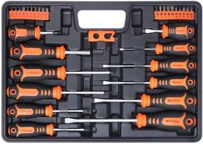 img 4 attached to Набор магнитных отверток HORUSDY: 33 предмета с чехлом - Phillips, Slotted, Pozidriv, Torx включены