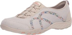 img 4 attached to Skechers Womens Breathe Easy Flower Sneaker Natural