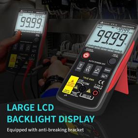 img 1 attached to Portable Auto-Ranging Digital Multimeter Tester - 9999 Counts with Frequency Counter, Voltage, Current, Resistance, Capacitance, Diode, Temperature - Includes Protective Bag