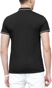 img 2 attached to Boyzn Shirts Sleeve B01 Black White L: A Stylish and Comfortable Choice for Men