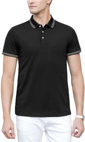 img 3 attached to Boyzn Shirts Sleeve B01 Black White L: A Stylish and Comfortable Choice for Men