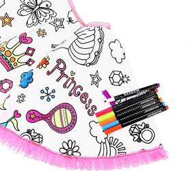 img 3 attached to 🎨 Princess Fabric Markers with Self-Adhesive - Enrichment for Quality Designs