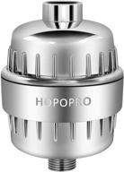 🚿 hopopro 18-stage shower filter: high output universal chlorine & hard water filter - remove fluoride, heavy metals, sediments, impurities for a refreshing shower experience logo