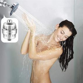 img 1 attached to 🚿 HOPOPRO 18-Stage Shower Filter: High Output Universal Chlorine & Hard Water Filter - Remove Fluoride, Heavy Metals, Sediments, Impurities for a Refreshing Shower Experience