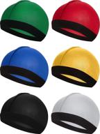 👨 soft & breathable syhood 6-piece elastic band silky wave caps for men - achieve perfect 360, 540, and 720 waves! logo