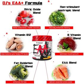 img 1 attached to Усовершенствованные лаборатории - EAA+ Денниса Джеймса - формула ВСАА и необходимых аминокислот: повышение массы, восстановление, рост мышц и питание с соком от ДиДжея (30 порций)