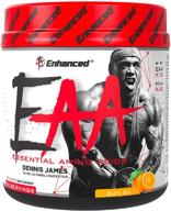 enhanced labs - dennis james’ eaa+ - bcaa & essential amino acid formula: boost mass, recovery, muscle growth & fuel with dj’s oj (30 servings) logo