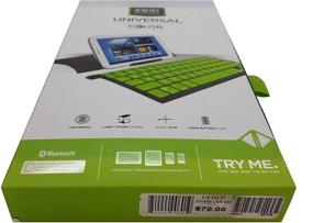 img 2 attached to 🔤 ZAGGkeys Universal Wireless Keyboard Case: Enhanced Typing for Bluetooth Smartphones and Tablets - Lime/Charcoal