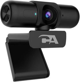 img 1 attached to 📷 1080p HD Auto-Focus USB Webcam with Microphone - CA Essential Webcam 1080HD-AF. Perfect for Desktops and Notebooks. Features Light Correction and Omni-Directional Microphone (WC-2000)