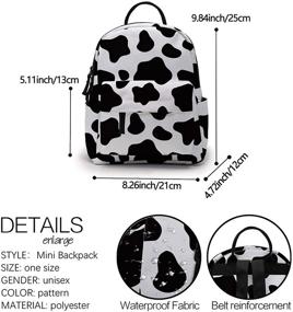 img 3 attached to Backpack Loomiloo Small Waterproof Shoulder Women's Handbags & Wallets for Fashion Backpacks