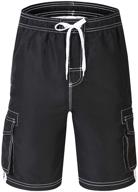 🩳 akula quick-dry beach shorts for boys' bathing clothing logo