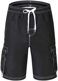 img 4 attached to 🩳 Akula Quick-dry Beach Shorts for Boys' Bathing Clothing