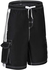 img 3 attached to 🩳 Akula Quick-dry Beach Shorts for Boys' Bathing Clothing