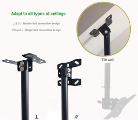 img 3 attached to 🔄 360° Swivel Adjustable Ceiling Bracket for Optimal Display Functionality