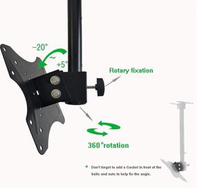 img 2 attached to 🔄 360° Swivel Adjustable Ceiling Bracket for Optimal Display Functionality