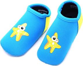 img 2 attached to 👶 SUIEK Water Shoes for Baby Boys and Girls - Toddler Kids Swim Shoes for Pool, Beach, and Hot Sand