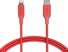 img 4 attached to 🔌 Красный 1-футовый кабель Amazon Basics USB-C для зарядки с сертификатом MFi для устройств Apple iPhone 11/12 и iPad