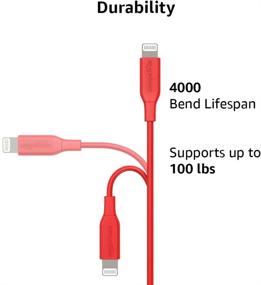 img 3 attached to 🔌 Красный 1-футовый кабель Amazon Basics USB-C для зарядки с сертификатом MFi для устройств Apple iPhone 11/12 и iPad