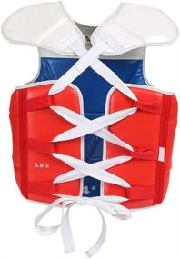 img 2 attached to 🥋 WTF Approved Taekwondo Reversible Chest Protector - Solid Taekwondo Body Guard