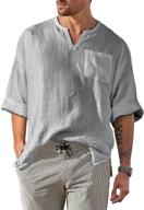 👕 casual sleeve men's clothing - bbalizko cotton henley logo