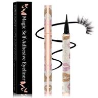 black eyelash glue pen self-adhesive long-lasting waterproof eyelash glue pen for sensitive eyes 2 in 1 quick drying lash glue liner for wear normal false eyelashes (lip glitter pack) logo