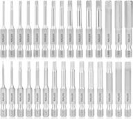 🔧 versatile 30-piece hex head allen wrench drill bit set with magnetic tips - metric and sae, s2 steel hex bits, 1/4 inch hex shank - 50mm long логотип