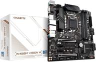 🔧 gigabyte w480m vision w - плата gigabyte формата micro-atx с процессорным разъемом lga 1200, набором микросхем intel w480, поддержкой dual m.2 sata 6gb/s, портами usb 3.2 gen 2, двумя сетевыми контроллерами intel lan, поддержкой многоканальной работы видеокарт и ecc памяти. логотип