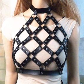 img 3 attached to 👗 Stylish and Versatile Bodiy Leather Harness: Adjustable Jewelry for Women's Accessories