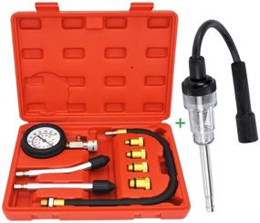 img 4 attached to 🔍 Optimized Petrol Engine Compression Tester Kit (8 pcs) and Universal In-Line Spark Plug Engine Tester for Automotive, Car, Lawnmower, Small & Big Internal/External Engines Diagnostic