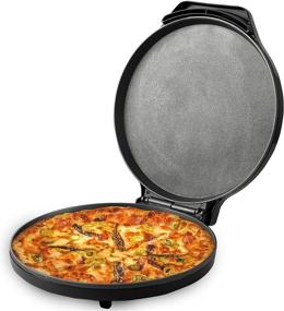 img 4 attached to 🍕 Courant Pizza Maker: 12 Inch Pizza Cooker, Calzone Maker, and 1440 Watts Oven - Black