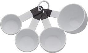 img 2 attached to 🥄 KitchenAid Classic Measuring Cups: Set of 4, in Elegant White and Black