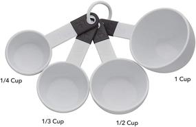 img 3 attached to 🥄 KitchenAid Classic Measuring Cups: Set of 4, in Elegant White and Black