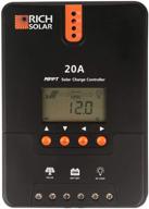 enhanced performance: rich solar 20 amp mppt 🌞 solar charge controller with lcd display for various battery types logo