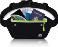 🏃 slim running belt fanny pack: efficient fitness waist bag for phone, ultra light runners belt - men & women logo