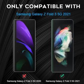 img 2 attached to 📱 Обновление 25 августа: Набор из 3 мягких TPU защитных пленок Orzero для Samsung Galaxy Z Fold 3 5G, включая фронтальную камеру, премиум качество, полное покрытие, высокое разрешение, без пузырей, пожизненная замена.