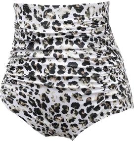 img 3 attached to COCOPEAR Womens Waisted Vintage Tankinis Women's Clothing