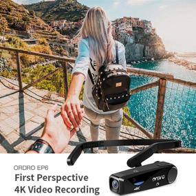 img 3 attached to 📹 ORDRO EP6 4K Head Mounted Camera Camcorder, WiFi Hands-Off Video Camera Recorder with FHD 1080P 60FPS Vlog, Webcam Capability. Includes 32GB MicroSDHC U1 Memory Card