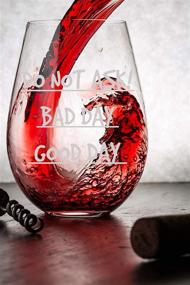 img 2 attached to 🍷 15oz Crystal Stemless Wine Glass with Funny Sayings - Perfect Gift for Women, Her, Mom - Ideal for Mother's Day or Christmas