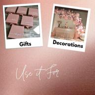 🌸 recycled pink moscato rose gold shredded tissue paper – non-metallic filler for gift boxes, ideal for wedding and bridesmaid gifts logo