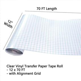 img 3 attached to Transfer Tape Blue Alignment Grid Adhesive Vinyl Medium Tack Vinyl Transfer Tape Silhouette Cameo Signs Windows