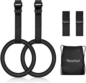 img 4 attached to 🤸 Newtion Gymnastic Rings: 15ft Adjustable Buckle Straps for Cross-Training, Fitness, Bodybuilding, and Pull-Ups