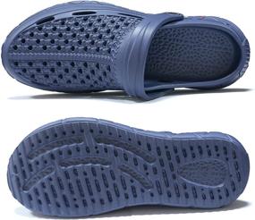 img 1 attached to BEVEMON Men's Garden Clogs Slippers Sandals - Comfortable and Stylish Shoes for Outdoor Activities