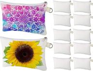 10-piece halloween cosmetic bags: diy iron-on sublimation makeup bags for craft school logo